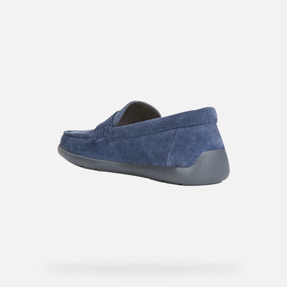 Mocassins Geox Homem Azuis - Devan - VJQDI6419